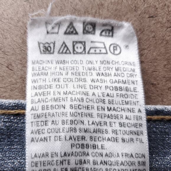 Levis 505 Jeans Mens 36x34 Med Wash Faded Straight Classic Cowboy Western Rodeo - Picture 13 of 15